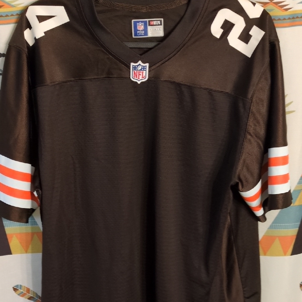 NFL Brown Jersey with White Label
